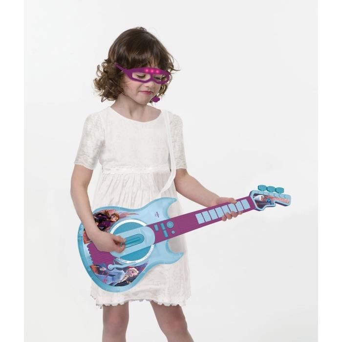THE FROZEN QUEEN - Luminous Electronic Guitar with glasses equipped with a microphone