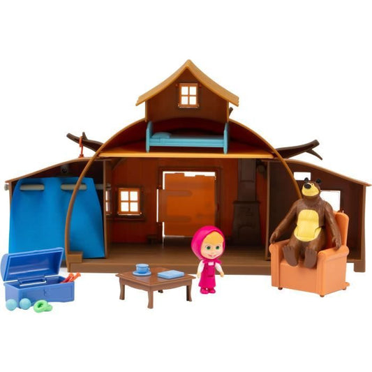 Michka's House - GPTOYS - MASHA & MICHKA - MHA22 - 2 figurines included + 15 accessories - From 3 years old