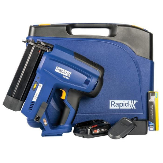 18V battery nailer for 8/20-50mm - RAPID - BNX50 - Case + 2.5Ah battery + charger