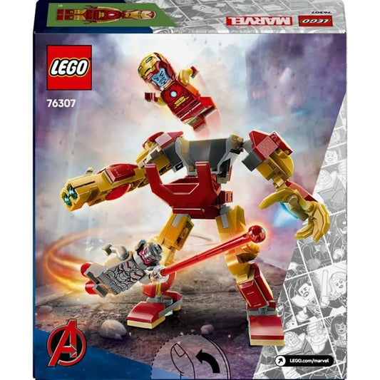 LEGO Marvel 76307 Iron Man Mech vs. Ultron - Super Hero Toy for Ages 6 and Up