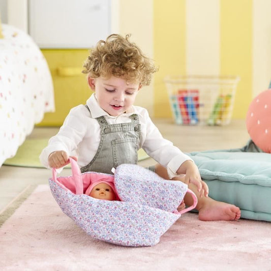 Baby doll accessories - COROLLE - Floral bassinet - for 30 cm baby doll - from 18 months
