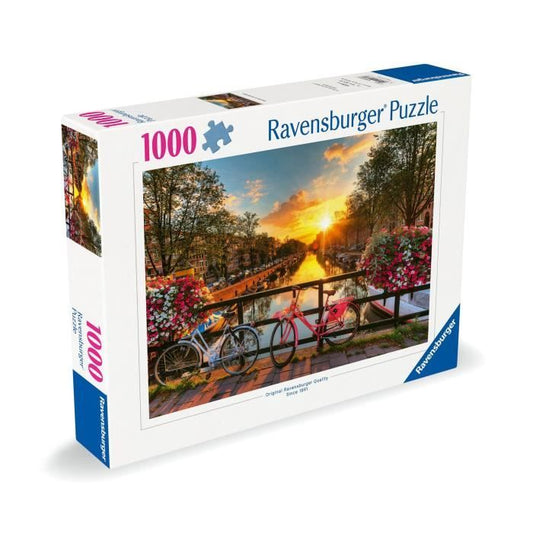 Puzzle 1000 pieces Bicycles in Amsterdam, Adults & Children from 14 years, Premium quality puzzle, 12000662, Ravensburger