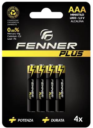 Fenner Batterie MiniStilo AAA Alcalina FN-LR03 Inner 12Cnf/4pz