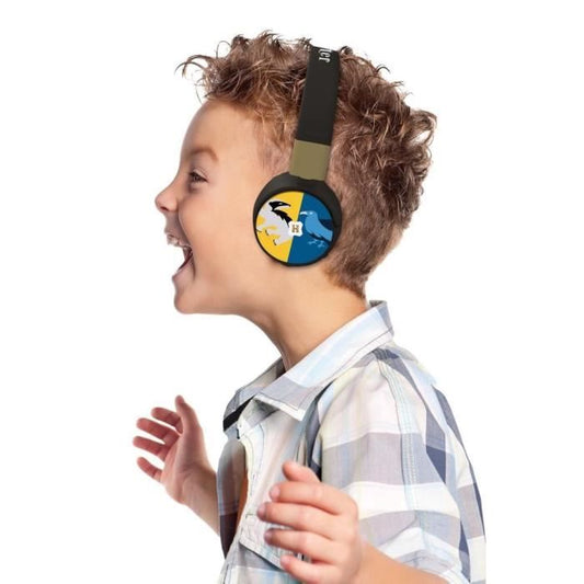 HARRY POTTER - 2 in 1 Bluetooth headphones - Comfortable and foldable wired for children with sound limitation