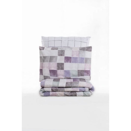 Bedding set - 1 duvet cover 220 x 240 cm + 2 pillowcases 60 x 60 cm - 100% cotton - Pink