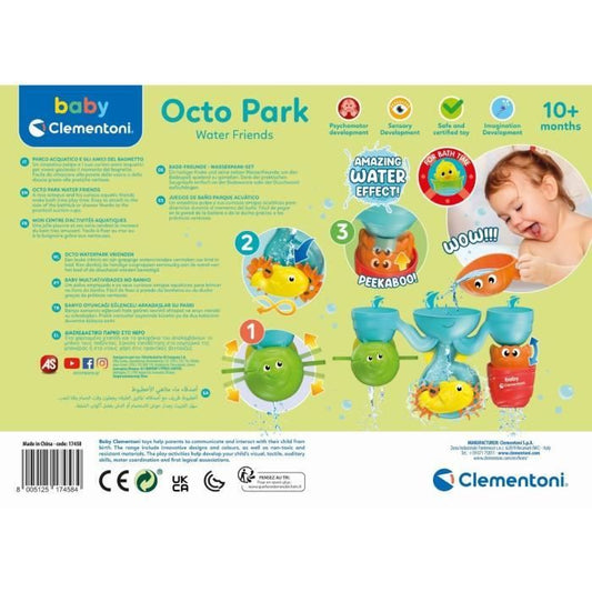 Clementoni - Baby bath toy - My aquatic activity center
