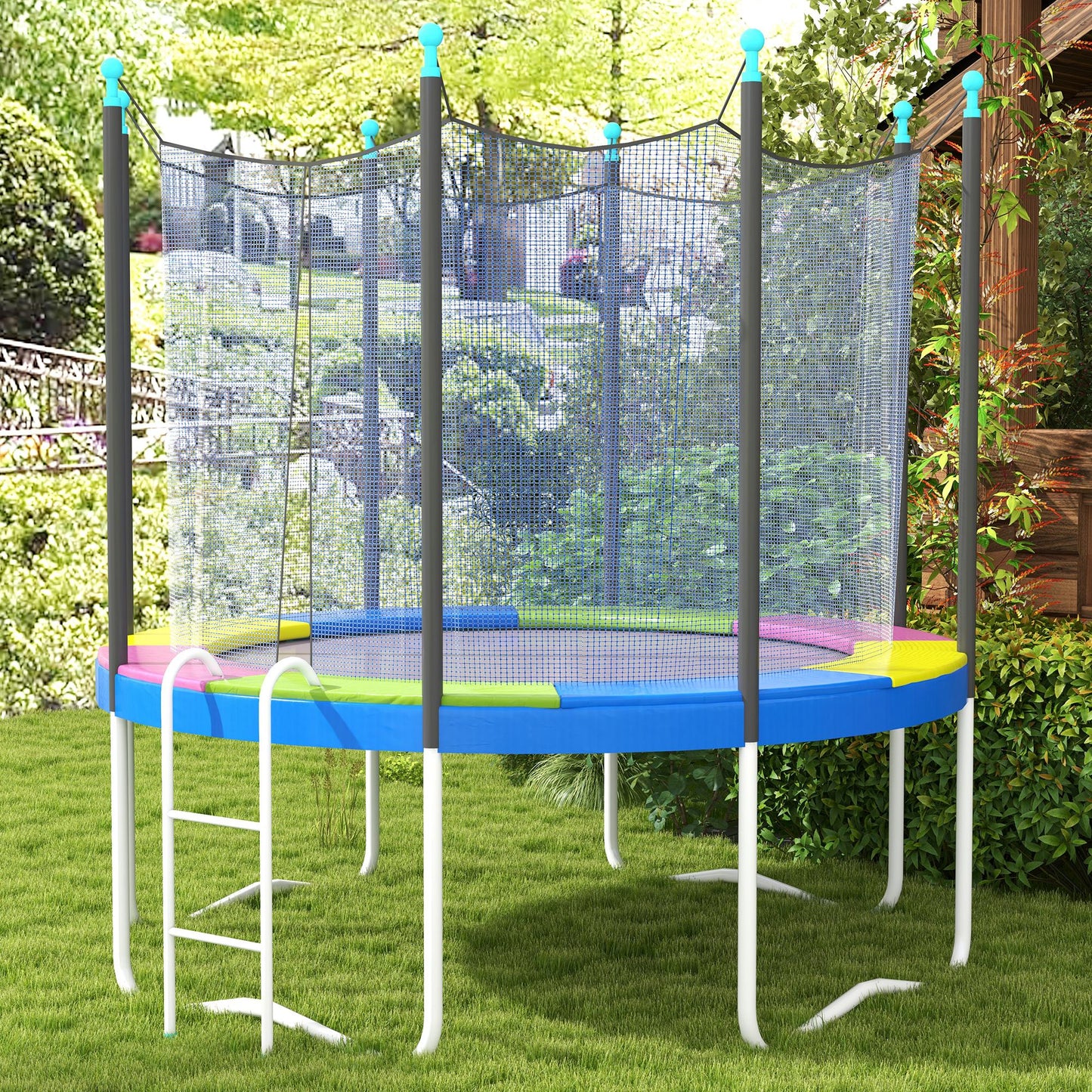 SPORTNOW Ersatz-Randabdeckung für Trampoline, wasserfest, reißfest, Ø244 cm, bunt