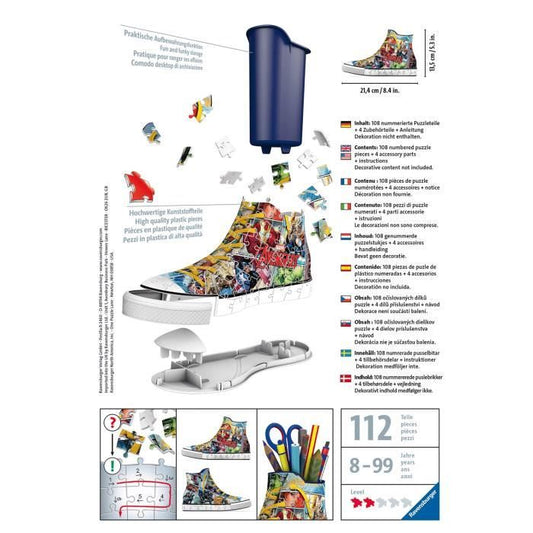 AVENGERS Puzzle 3D Sneaker 108 pcs