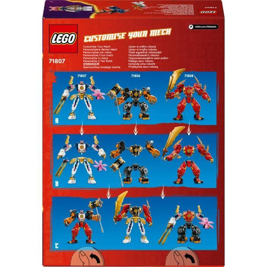LEGO 71807 NINJAGO Sora's Technology Elemental Robot, Children's Toy with Sora Minifigure, Ninja Gift