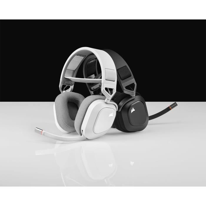 Gaming helmet - Corsair HS80 Wireless - White - Omnidirectional microphone