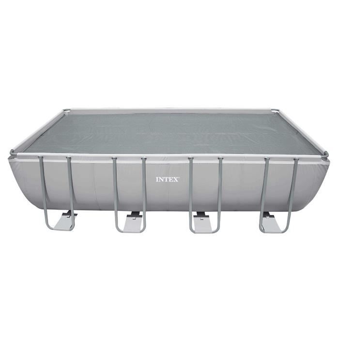 Reinforced rectangular bubble cover for tubular swimming pool 7.32 x 3.66 m - Intex