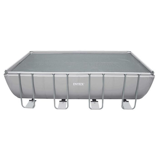 Reinforced rectangular bubble cover for tubular swimming pool 7.32 x 3.66 m - Intex