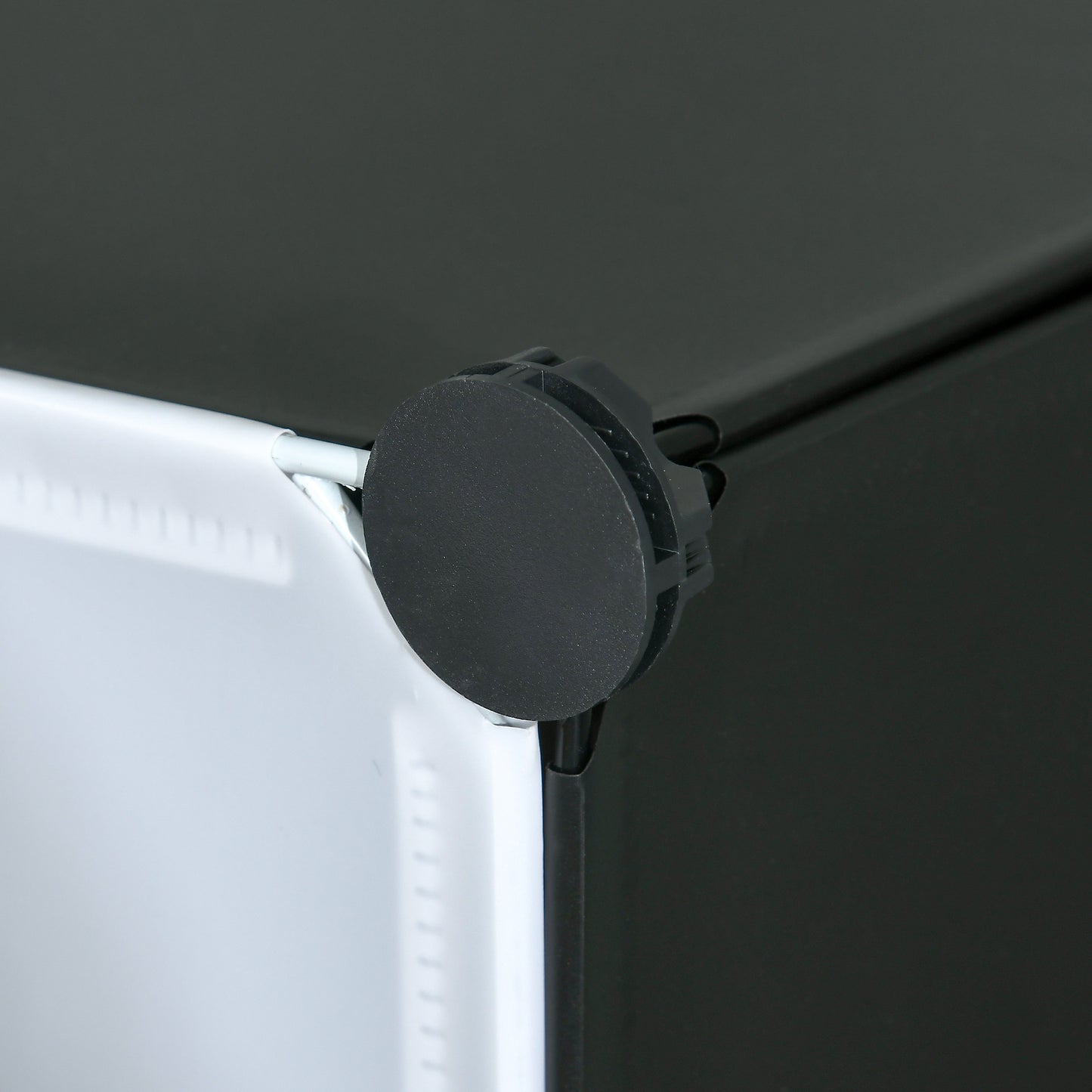 HOMCOM Modulares Regalsystem für 6 Paar Schuhe, 49 cm x 36,5 cm x 108 cm, Schwarz