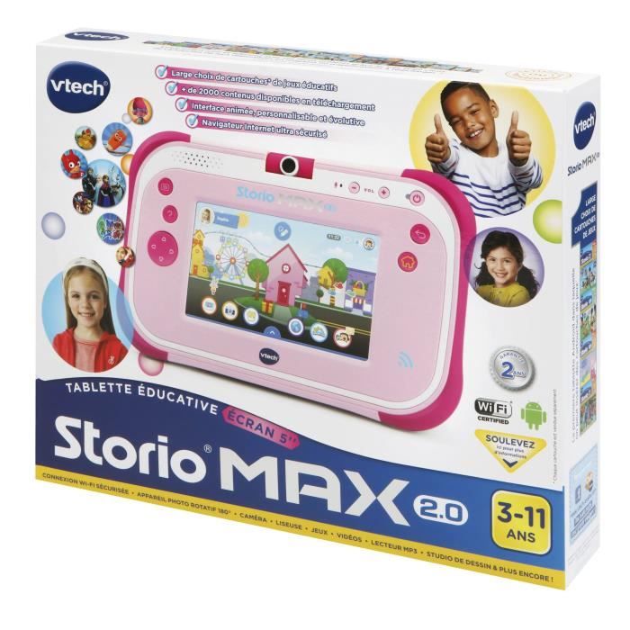 VTECH - Console Storio Max 2.0 5 Pink - Educational Tablet Child 5 Inches