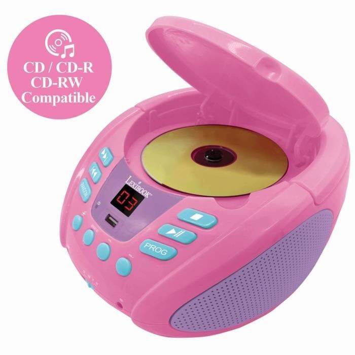 Unicorn Bluetooth Portable CD Player with Light Effects and USB