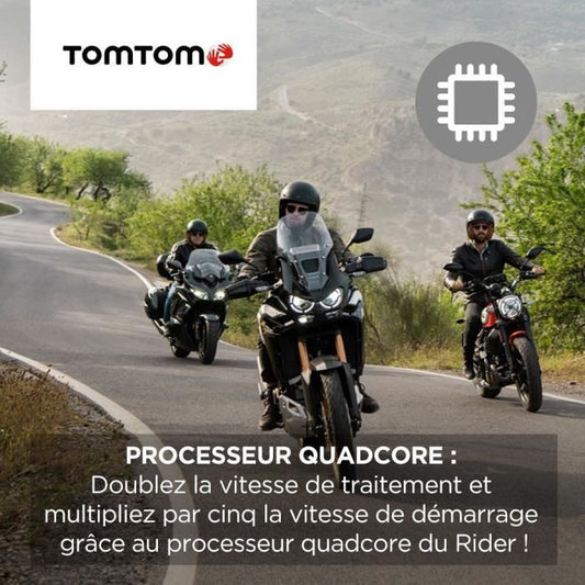 TomTom RIDER 550 Motorcycle GPS - 4.3 inches, World Map, TomTom Traffic, Danger Zone Alerts, Hands-Free Calling