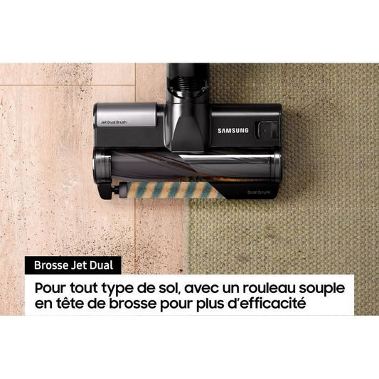 SAMSUNG Jet 85 Complete VS20C85G4TB - Cordless Stick Vacuum Cleaner - 210 AW Power - 60 min Battery Life - 3 Brushes
