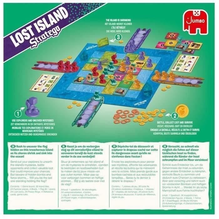 STRATEGO LOST ISLAND - Strategy game - DUJARDIN - Find the hidden flag before it disappears!