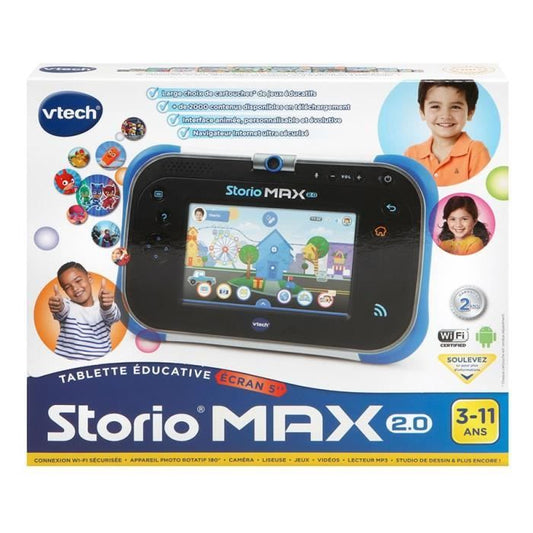 VTECH - Console Storio Max 2.0 5 Blue - Educational Tablet Child 5 Inches