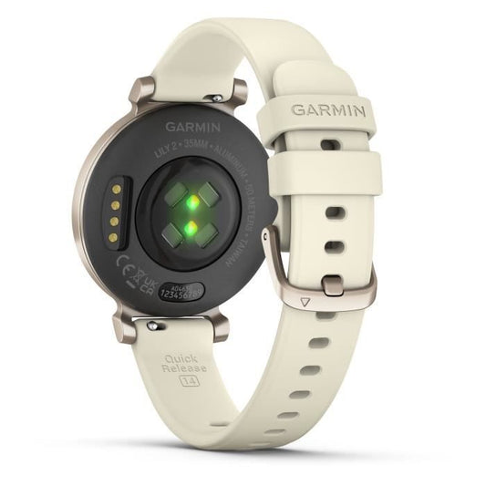 Smartwatch - GARMIN - Lily 2 - 25.4 x 21.3 mm - Cream Gold with White Coconut strap