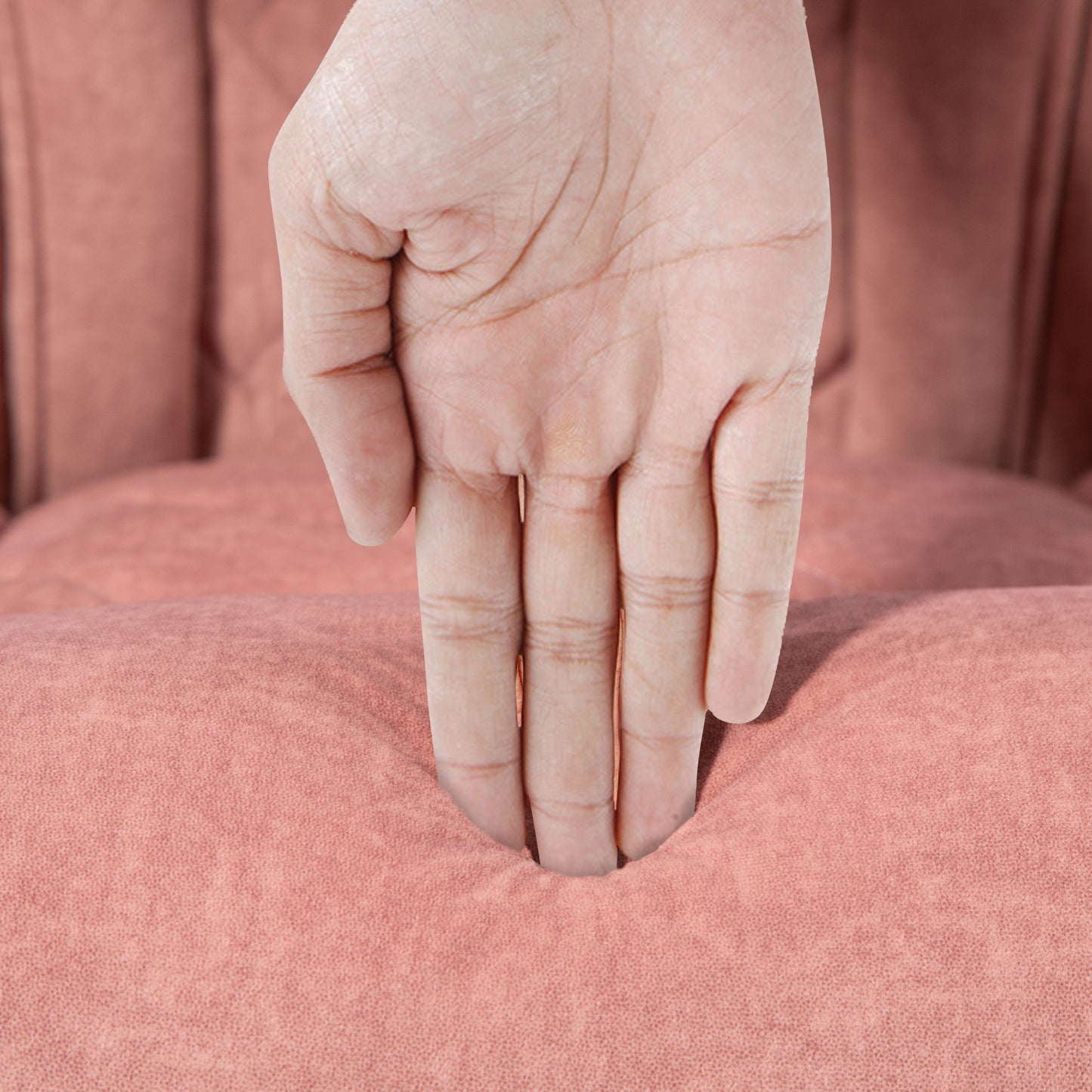 Vinsetto Ergonomischer Bürostuhl mit Massagefunktion, Fußstütze, drehbar, rollbar, Rosa