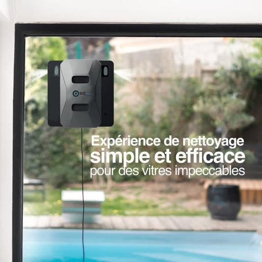 EZICLEAN Windobot S6 ULTRA Window Cleaning Robot - Fast, Powerful and Quiet - 2 automatic diffusers for efficient cleaning