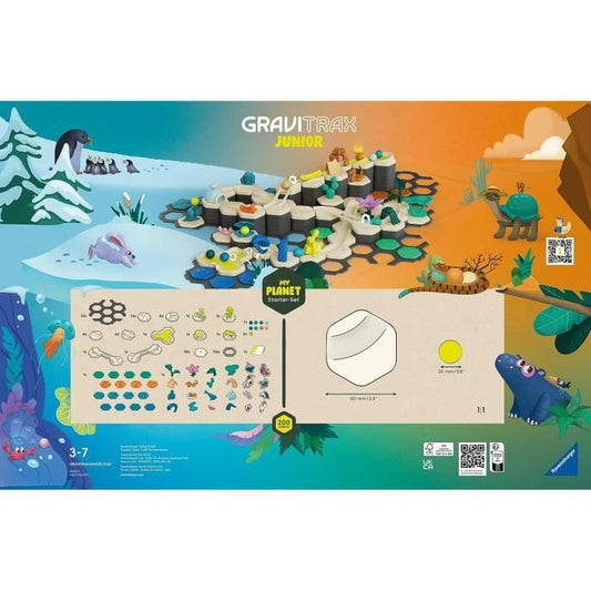 Gravitrax Junior - Starter Set XXL My Planet 184 pieces - Marble circuit - Creative construction game - Ages 3 - Ravensburger