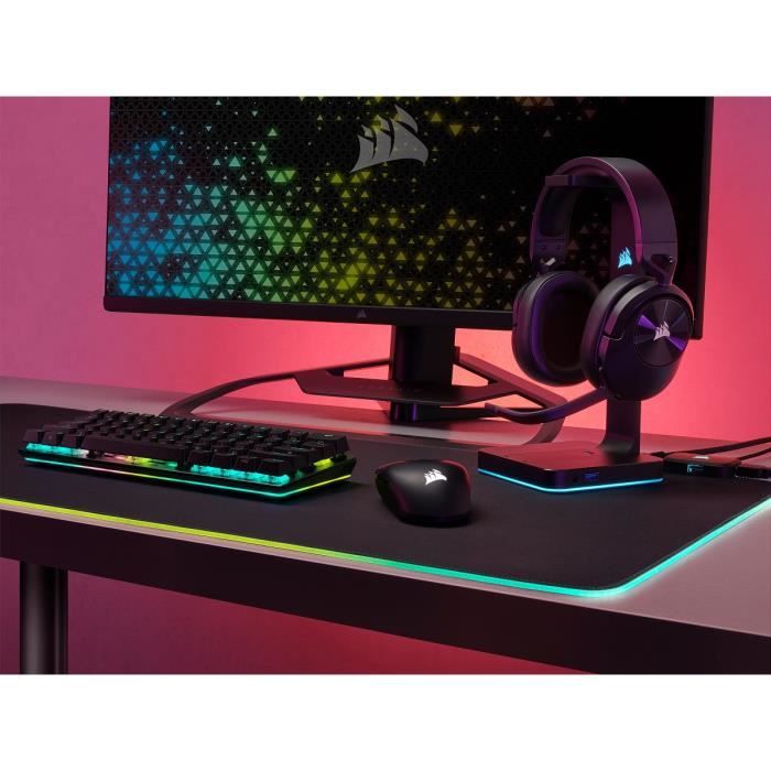 Gaming helmet - Corsair - HS55 Wireless - Surround Dolby Audio 7.1 - Wireless - Carbon - Black - (CA -9011280 -EU)