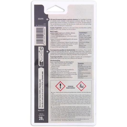 Facom Epoxy glue - Bi -component syringe with cap - 28g