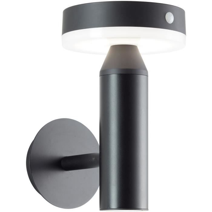 Outdoor wall light - BRILLIANT - MAGUA - LED and solar - Metal and plastic - 3.7 W - Black