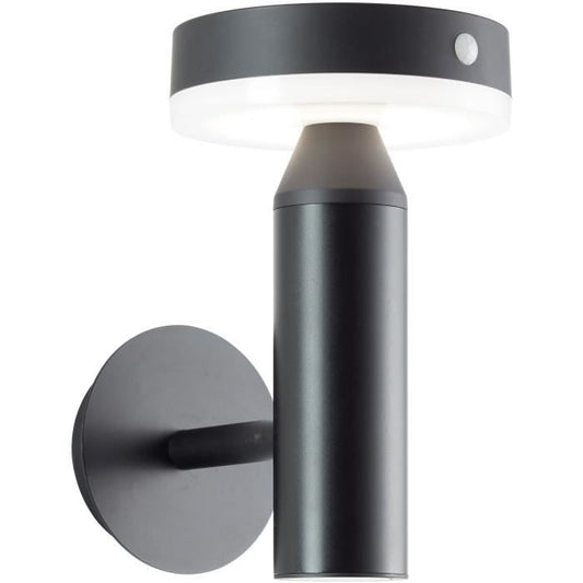 Outdoor wall light - BRILLIANT - MAGUA - LED and solar - Metal and plastic - 3.7 W - Black
