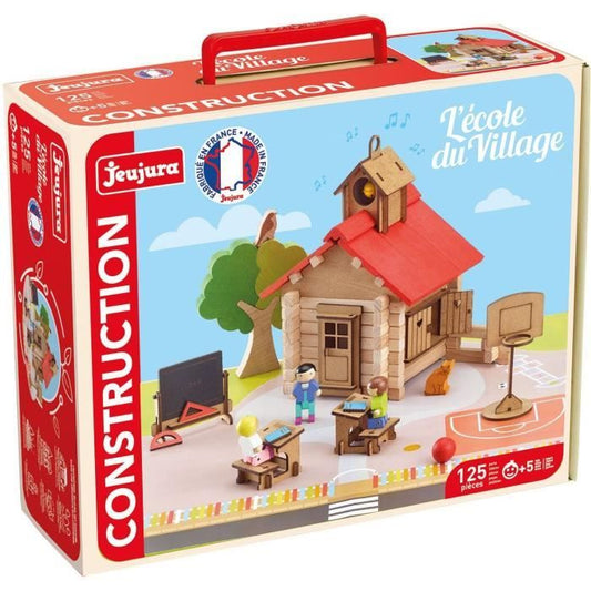 The Village School - Construction Game - JEUJURA - 125 pieces