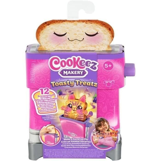 Toasty Treatz - MOOSE TOYS - COOKEEZ MAKERY - Scented plush toy in the shape of a toast, interactive toaster, Random plush model