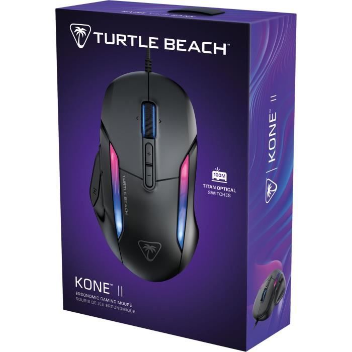 Turtle Beach Kone II Wireless Gaming Mouse - Ultra-Lightweight - Black, 26,000 DPI, 23 Customizable Functions