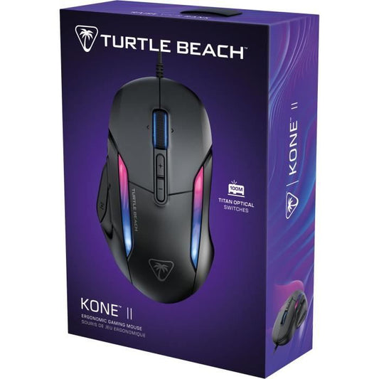 Turtle Beach Kone II Wireless Gaming Mouse - Ultra-Lightweight - Black, 26,000 DPI, 23 Customizable Functions