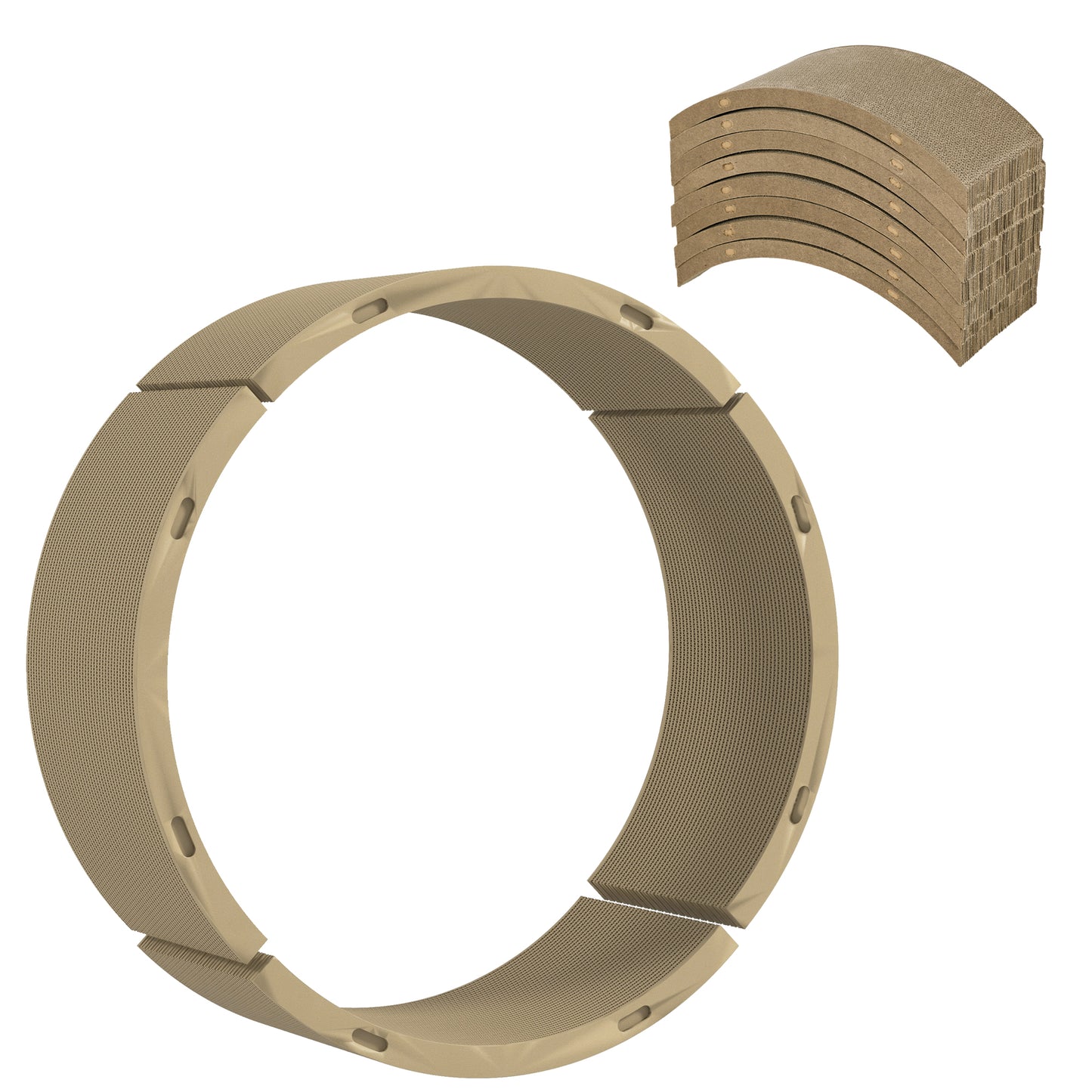 PawHut Kratzbrett-Set für Katzenlaufrad, belastbar bis 5kg, 55x25,5x3cm, Braun