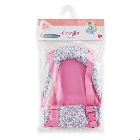 Baby Carrier - Corolle - Floral - For 36/42 cm dolls - from 3 years old - Adjustable