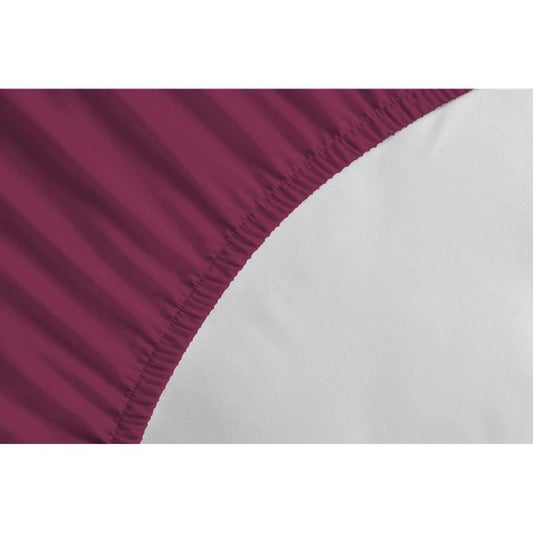 Fitted sheet - LOVELY HOME - LH71617 - 90x190+25 cm - Fuchsia