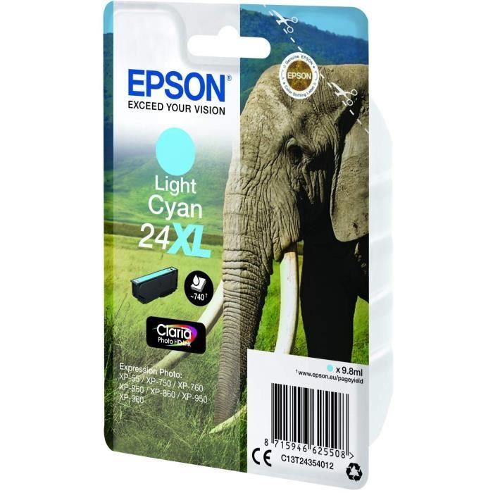 EPSON Cartridge T2435 - Elephant - Light Cyan XL