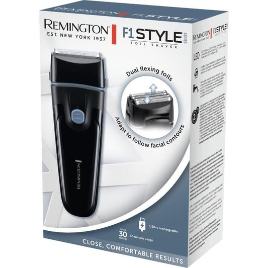 Cordless blade shaver - REMINGTON - F1000 - Flexible blades - 30 min autonomy - Washable blades - USB-C