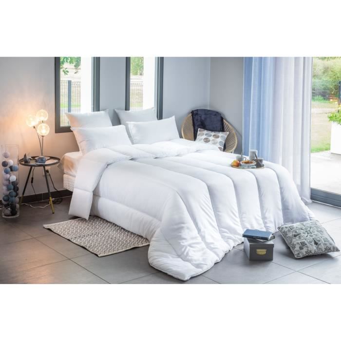 Warm anti-dust mite duvet - 400 gr/m² - BLANREVE - 140 x 200 cm - White