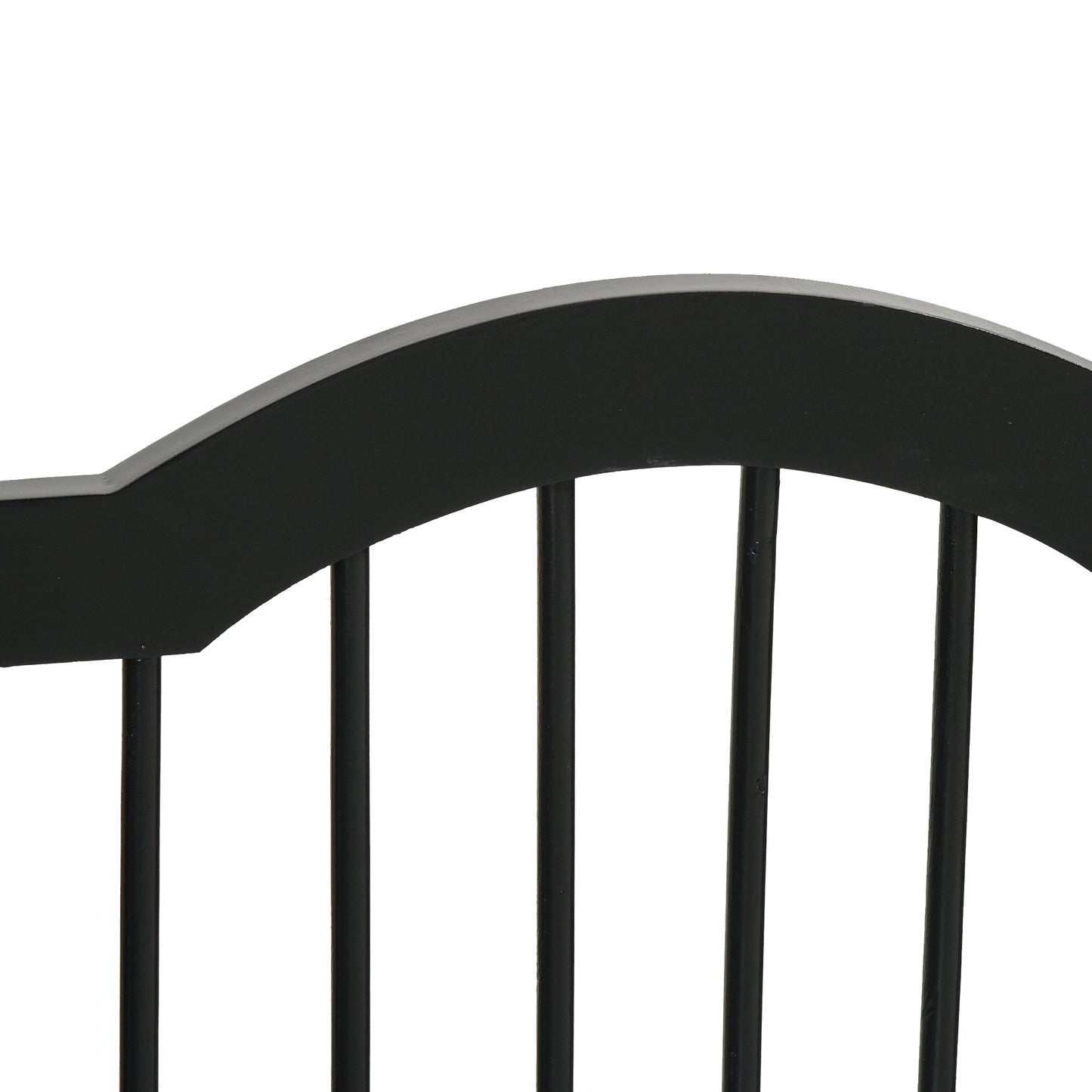 PawHut Absperrgitter Hund 3-teilig, 154,5 x 61 cm Faltbar Hundegitter mit Tür, Türschutzgitter med 2 Stützfüßen, Freistehend Treppengitter für Küche, Flur, Schwarz