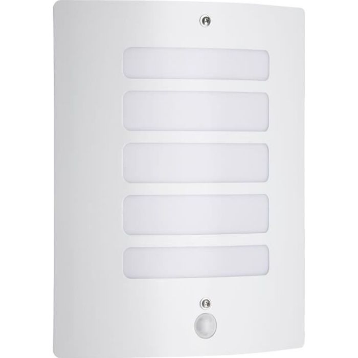 TODD-Outdoor Wall Lamp with Detector H29cm Brilliant White