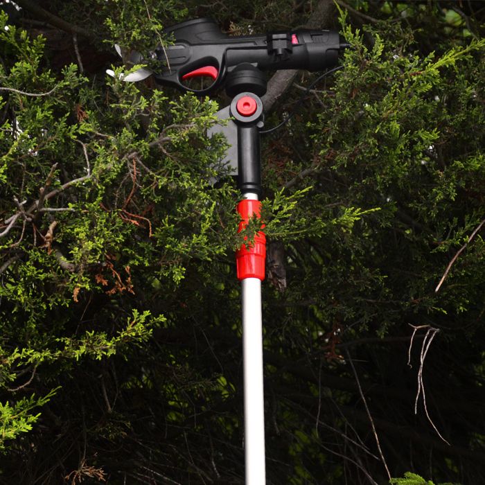 7.2V lithium rechargeable pruning shears with telescopic pole - Elem Garden