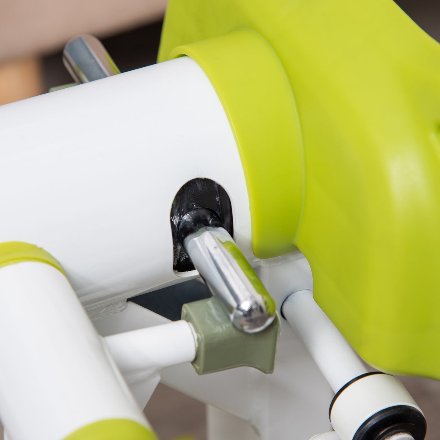 HOMCOM Mini-Stepper, tragbar, rutschfest, Hydraulikzylinder, LCD-Display, Metall/ABS, 48x34x21 cm, Weiß/Gelb