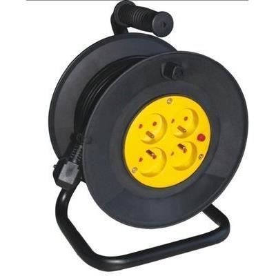 Cable reel - GAO - DIY - 25m, H05VV-F 3G1.5mm², thermal circuit breaker