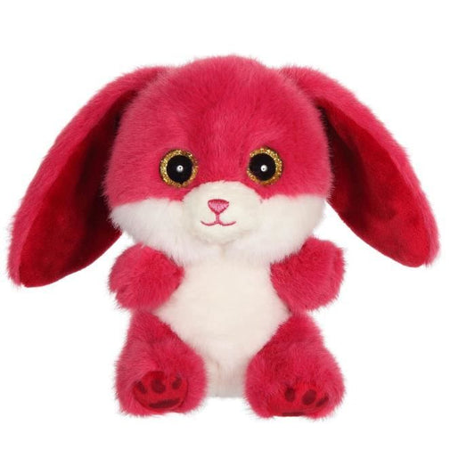 Plush toy - GIPSY TOYS - CUTYDOOS Rabbit 13 CM - raspberry color - RUBY