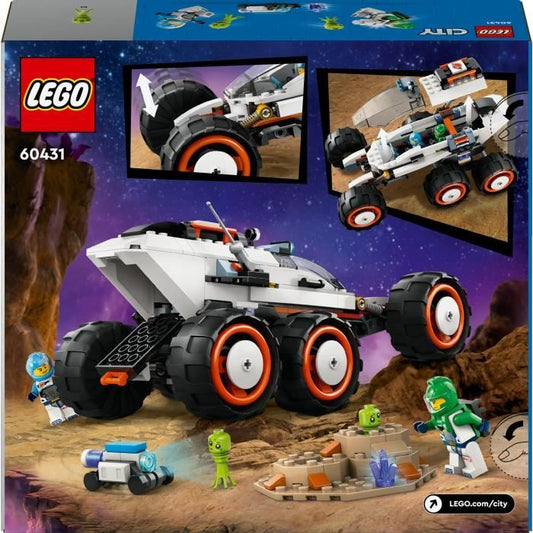LEGO 60431 City Space Exploration Rover and Extraterrestrial Life, Toy with 2 Minifigures, Robot Figures