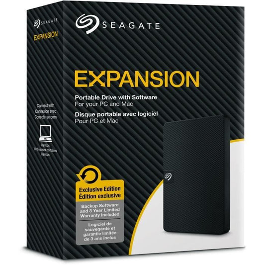 External Hard Drive - SEAGATE - Portable Expansion - 5 TB - USB 3.0 (STKM5000400)