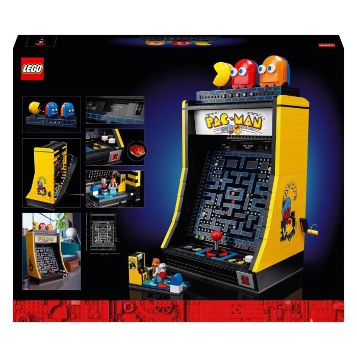LEGO 10323 Icons PAC-MAN Arcade Game, Model Kit for Adults to Build, Game Machine with Characters